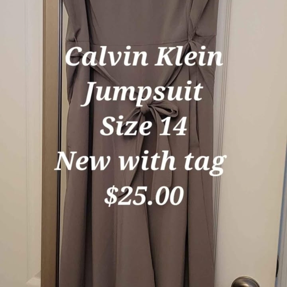 Calvin Klein Charcoal Jumpsuit